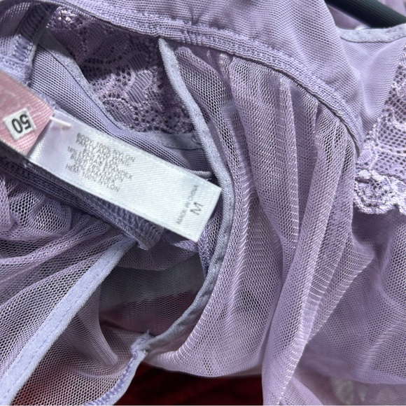 Victoria’s Secret light purple baby 
doll lingerie size medium triangle cut VTG - Picture 5 of 6